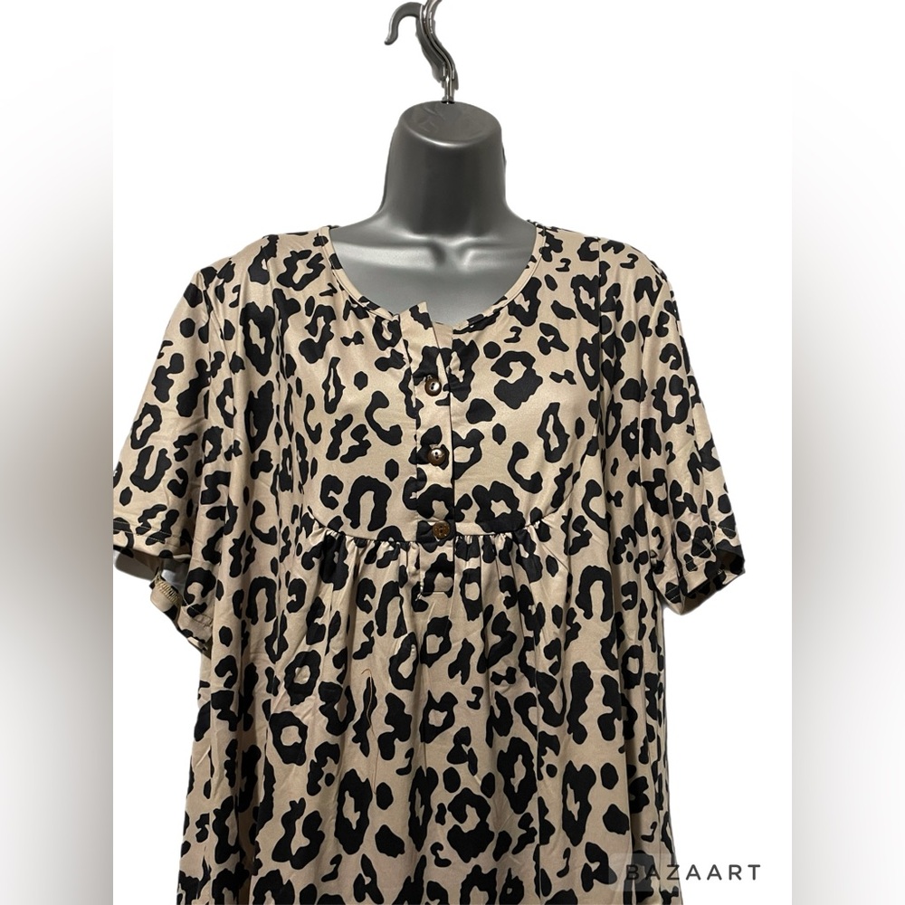Vislily plus size leopard print top size 22 plus